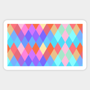 Colorful Losango Pattern Sticker